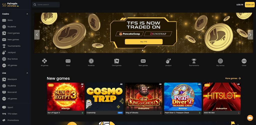 Fairspini online-kasiino mängijad võitsid üle 40 000 ETH